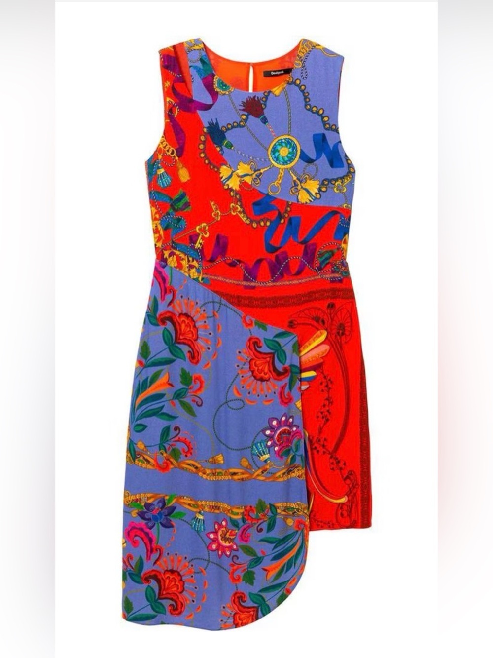 Desigual Asymmetrical Floral-Print Dress​